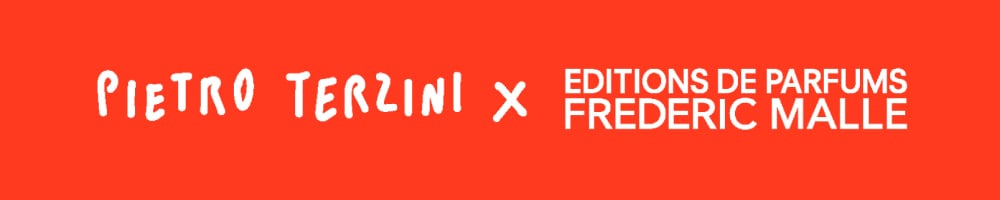 logo pietro terzini x Frederic malle